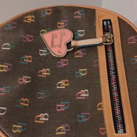 Dooney & Bourke Backpack Vintage Multi Colored Rare - Picture 3 of 12